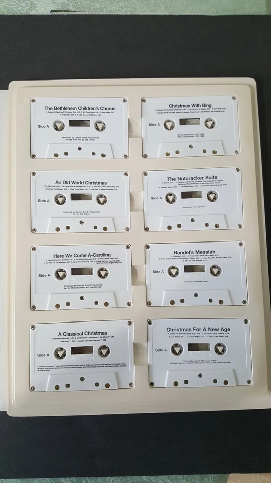 Vintage Memories of Christmas Past 16 Cassette Tapes 28 Postcards Thomas Pacconi - Image 3 of 4