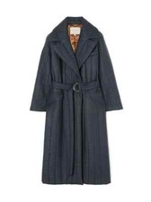 Bnwt Jigsaw Freya Quilted Puffer Coat, Dark Navy Sz Large - Was £450