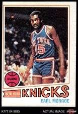 1977 Topps #6 Earl Monroe Knicks HOF Winston-Salem St 4 - VG/EX