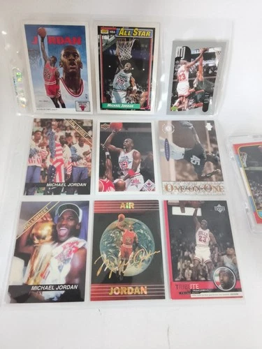 Michael Jordan 10 Cards 90s Basketball Lot Inserts, Rookies, HOF