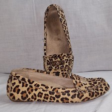 Vionic Sydney Loafers Brown Tan Leopard Calf ...