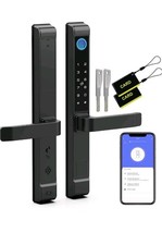 Anweller Smart Fingerprint Door Lock with Handle Keypad RFID Bluetooth App Key 