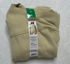 Mondetta Women Fleece Crew Neck Sweatshirt Pale Olive Green XL Casual Athleisure