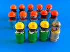 Vintage Fisher Price Little People construction crew of 14