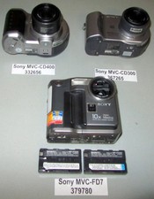 Lot of 13 SONY Broken Digital Cameras FOR PARTS OR REPAIR ONLY Returns OK