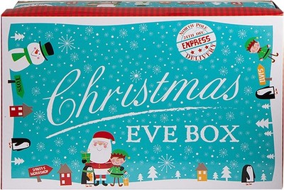 Heiligabend Box blaue Figur - Mini, Elfe Lieferung Gastgeschenk