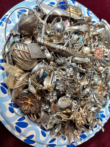 Scrap Sterling Silver 925 Lot 808 Grams - Picture 7 of 9