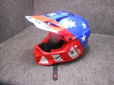 LS2 MX HELMET GATE STARS AND STRIPES ADULT SIZE XXL 63-64CM 437G-1256