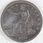 VF Cleaned 1877 S Trade Dollar