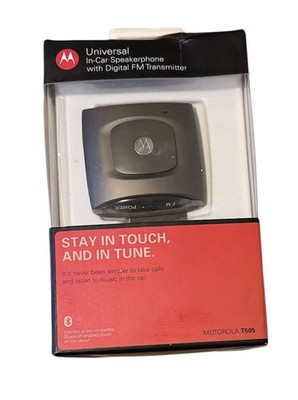 MOTOROLA T505 Bluetooth In-Car Speakerphone Handsfree Car Kit New In Box