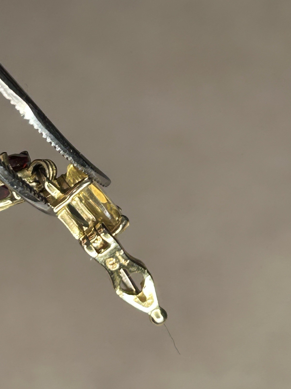 10K SOLID YELLOW GOLD  OVAL-CUT MULTI-GEMSTONE TE… - image 5