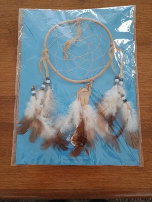 #ad NEW SEALED Native American Dreamcatcher Hand Made Lakota Sioux Tribe Feathers $8.17