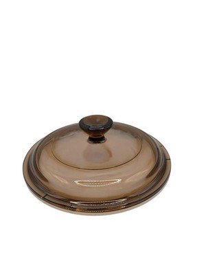 Pyrex Visions P-81-C Amber Glass Lid 6 3/8'' Corning Ware Replacement