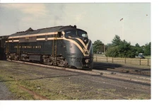 Jersey Central Railroad Lines-2003 Diesel Electric Locomotive-Vintage Postcard