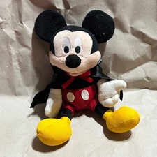 Disney Small Talking Mickey Mouse Plush Black Vampire Halloween Cape 10912KH