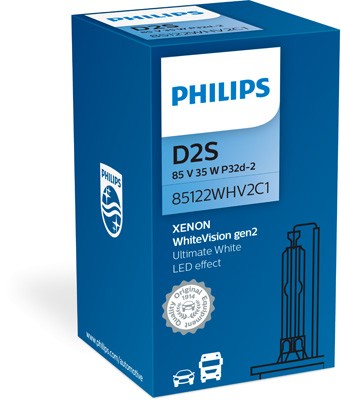 Passend für PHILIPS PHI 85122WHV2C1 Glühbirne Xenon D2S WhiteVision gen2 (1  UK-Ware 