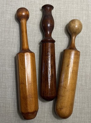 Vintage Primitive Wooden Kitchen Potato Masher Pestle Country Decor