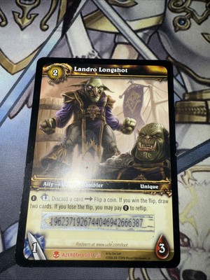 WOW TCG Landro Longshot SCRATCHED Azeroth Loot 1/3 World of Warcraft #2
