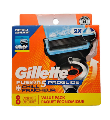 Gillette Fusion5 ProGlide Chill Razor Blade Refills 8 Count
