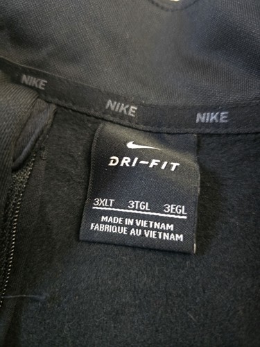 Nike Pacer 1/2 Zip Running Long Sleeve Top Soft Knit Black Training - Mens 3xlt - 第 7/11 張圖片