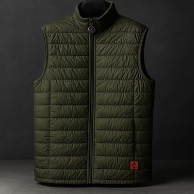 Patek Philippe Quilted Vest Size L Undistributed Luxury Designer Outerwear Olive