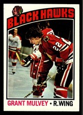 1976-77 Topps Grant Mulvey #167 - Chicago Blackhawks