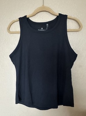 Danskin Women's  Black Athletic Airbrush Tank Top Size Small Athliesure wear 