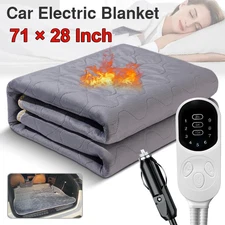 Heated Car Blanket 12V Electric Blanket for Car Truck SUV Portable Heated Throw