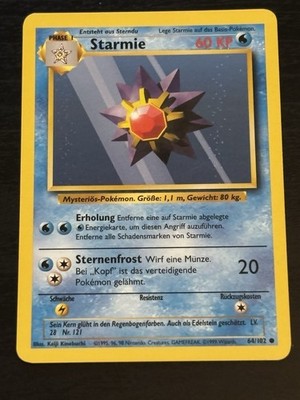 Starmie #64/102 | Base Set | Excellent (LP) | Deutsch | Pokémon | Unlimitiert