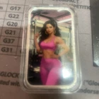 Bullion Baddies S 6 Bougie Baddies Priya Plank Nice Version 1 oz .999 Silver Bar
