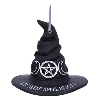 Essen Schlaf Zauber Wiederholung hängende Hexen Zauberer Hut Ornament Dekoration