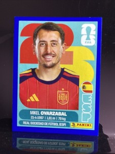 2026 Panini FIFA World Cup Mikel Oyarzabal ESP20 Blue Border Sticker Spain