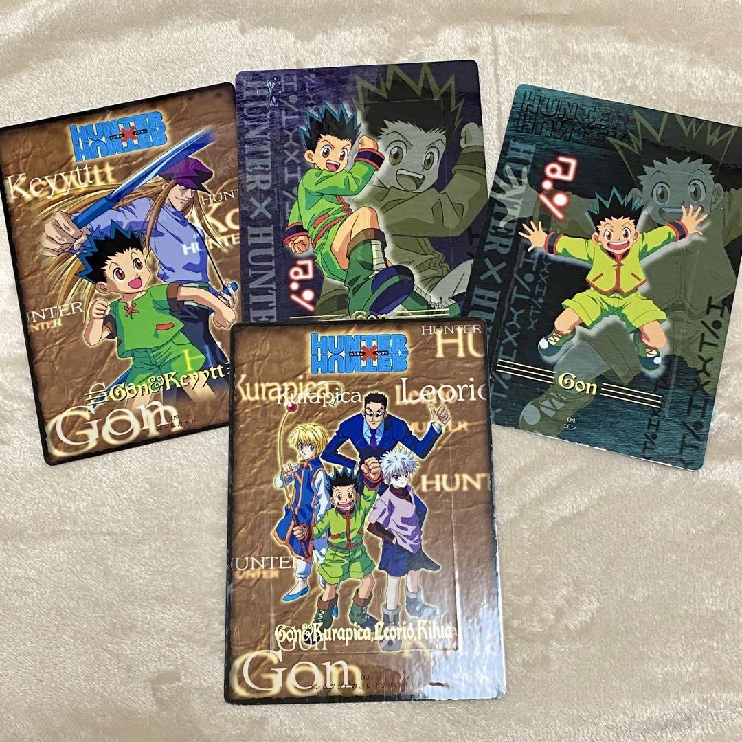 Set of 4 HUNTER × HUNTER Postcard Carddass TCG Trading Card