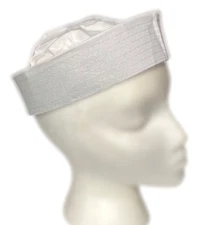 WHITE NAVY SAILOR HAT Popeye The Man Uniform Adult Cap Dixie Cup Gob Naval USA
