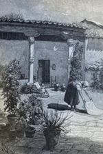 1882 Spain Toledo The Alameda illustrated