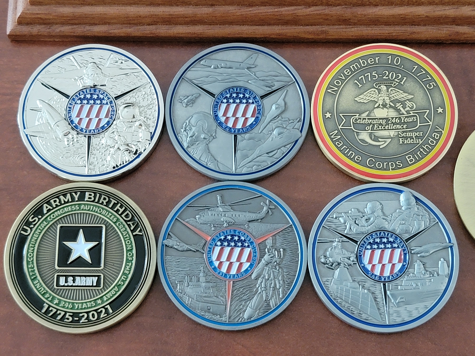 Challenge Coin Starter Set 2021 Military Birthday Edition by Coins For ...