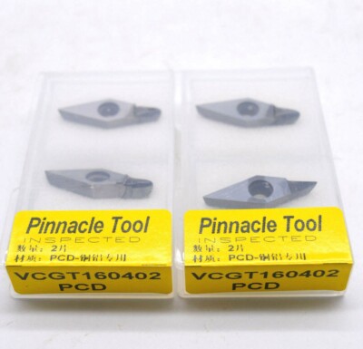 6pcs VCGT160402 PCD Polycrystalline diamond carbide insert PCD Used for Aluminum