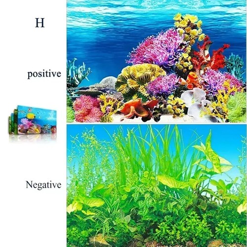 Aquarium Background Sticker Decor Fish Tank Landscape Sticker Poster Background - Picture 17 of 34