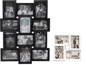 Bilderrahmen Collage Bildergalerie 12 Fotorahmen Rahmen 10x15 Weiss Schwarz Ebay