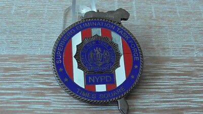 NYPD Times Square Superhero Elimination Task Force Capt America Challenge Coin