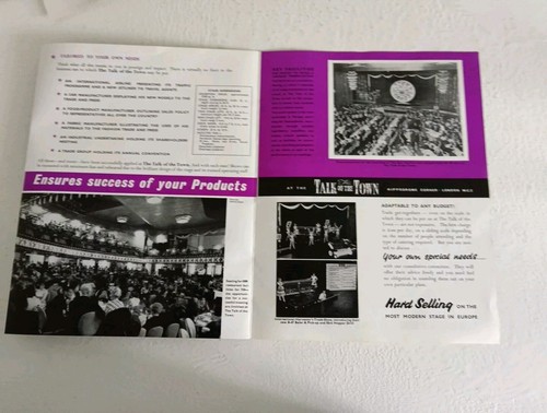 Talk Of The Town Show theatre Program Souvenir Brochure Tom Jones Cliff Richard - Picture 22 of 24