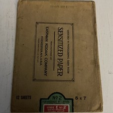 Eastman Kodak Company Rochester, NY Sensitized Paper 5 X 7 No 2 Negatives Env.