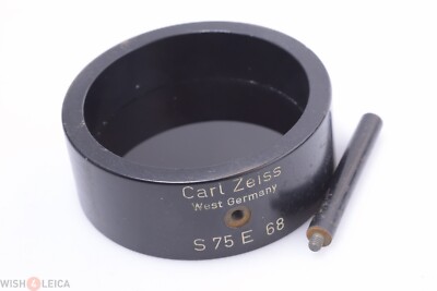   ZEISS MICROSCOPE S75 E 68 RED CONTRAST FILTER 51MM THREAD DIAMETER