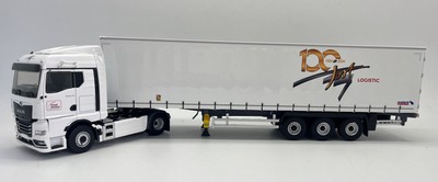 ,ELIGOR, MAN TGX GM 4x2 with 3 Axle Covered Trailer - JOST LOGISTICS - 100...