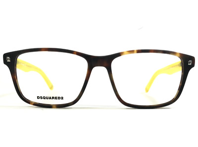 Dsquared2 Eyeglasses Frames DQ5200 col.055 Brown Tortoise Matte Yellow 54-15-145