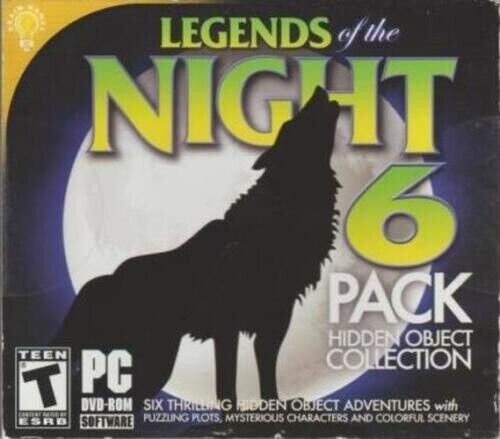 Legends of The Night 6-pak Hidden Object Collection Klasyczna gra na PC NOWA ZAPIECZĘTOWANA - Zdjęcie 1 z 1