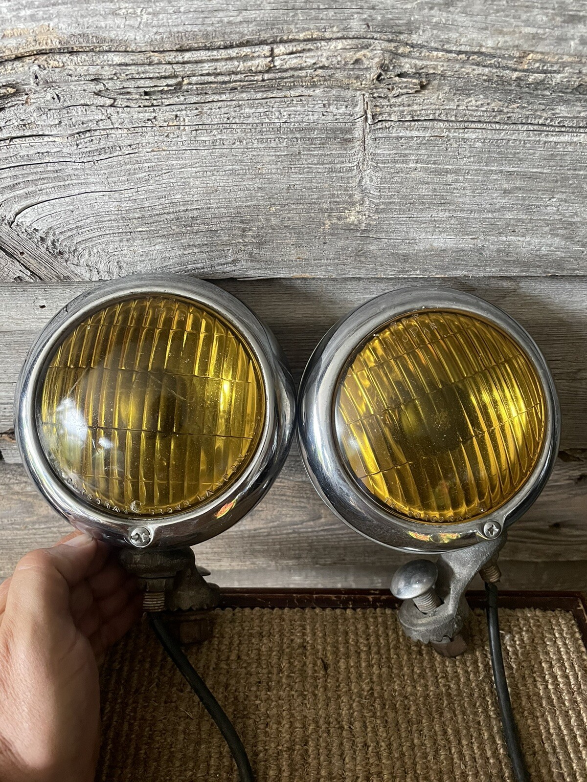 Vintage Fog Lights Mopar Fog Lights Corcoran Brown eBay