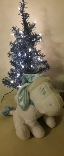 12" Disney Winnie the Pooh Blue hat donkey Snowflake EEYORE Plush Stuffed Animal - Picture 4 of 7
