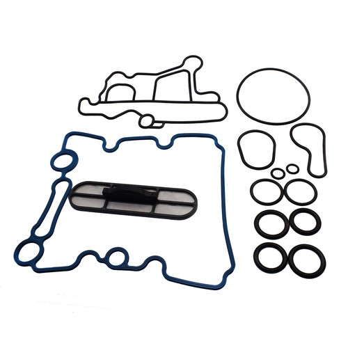 Oil Cooler Gasket Installation Set For 03-10 Ford 6.0L Powerstroke 3C3Z-6619-CA - Picture 3 of 9