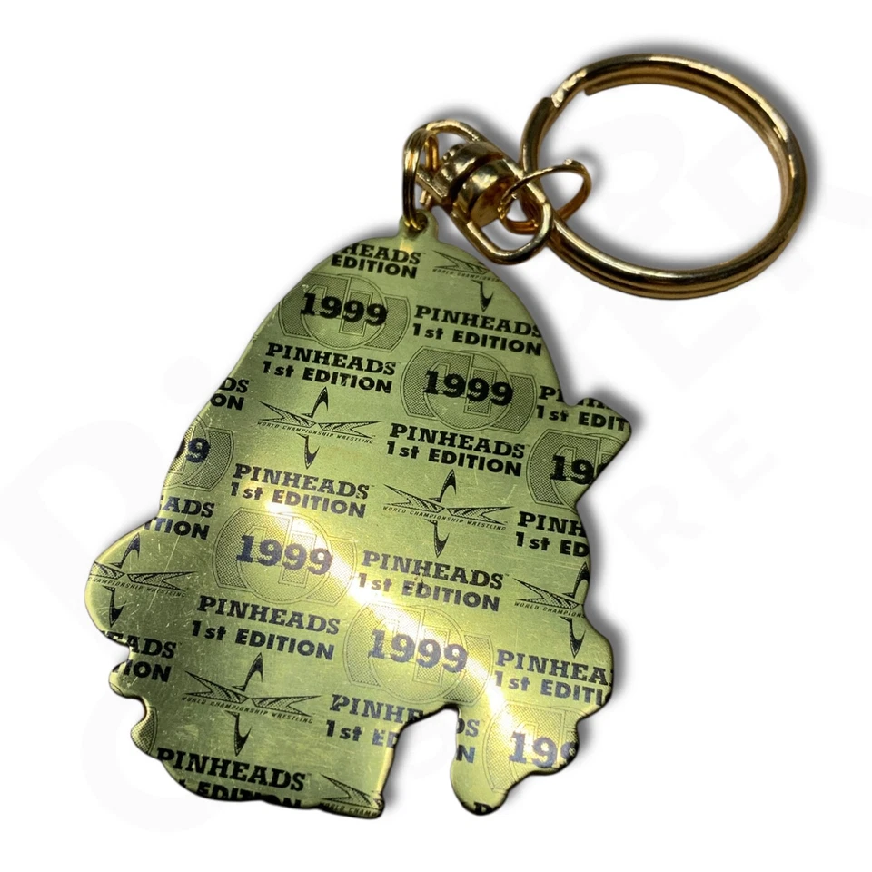 Llavero vintage WCW - Sting - Cabezas de alfiler 1ª edición Nuevo Orden Mundial WWE Lucha libre Foto 3 de 4